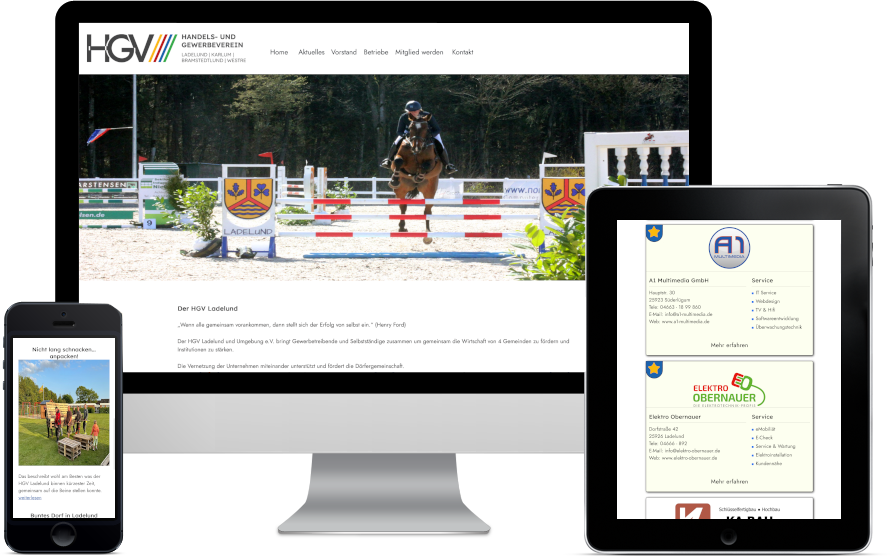 NF-Cloud.de entwickelt die Webseite vom HGV Ladelund Karlum Bramstedtlund und Westre aus Nordfriesland an der Nordsee